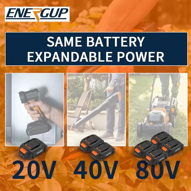 Alt view image 4 of 7 - 2Pack 4.0Ah WA3525 Replace for Worx 20V Battery PowerShare for WA3520 WA3525 WA3575 WG890 WG891 for 20Volt Worx Batteries 20V