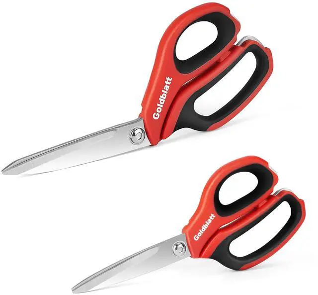 Main image of 2PCS Heavy Duty Scissors, Multipurpose Shop Scissors | Stainless Steel Blades and Comfortable Handle, Easy Cutting of Cardboard, Wires, Leather, Fabric