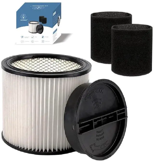 Main image of Replacement Filter For Shop Vac 90304,90585 shop vac filters | Replacement Filter For Shop Vac Filters 90304 -Perfect for Wet/Dry vacuum cleaner shop vac ash vacuums - Long