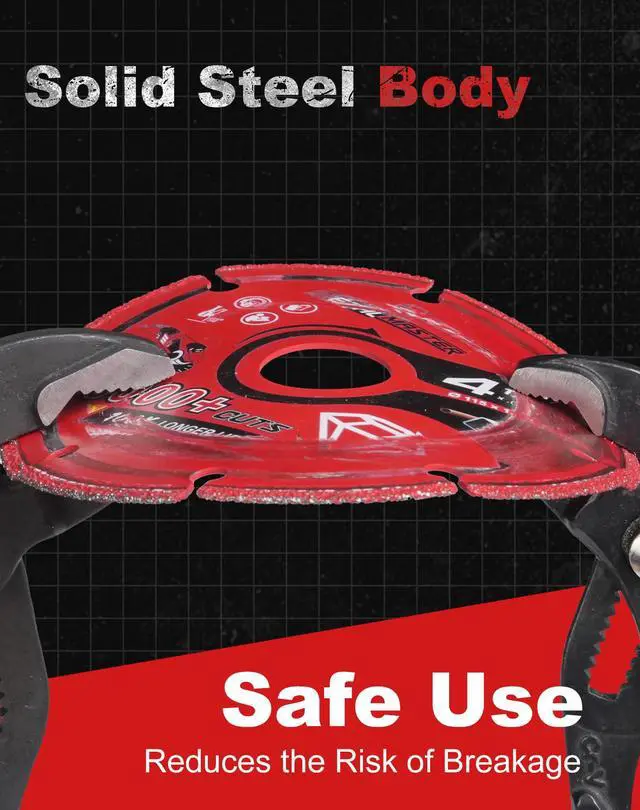 Alt view image 4 of 7 - Diamond Cutting Wheel 4 1/2 x 7/8 Inch for Metal, Cut Off Wheel with 5000+ Cuts on Rebar, Steel, Iron and INOX