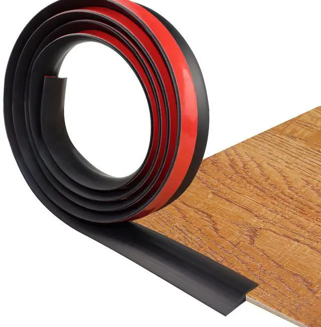 Main image of Carpet Transition Strip Self Adhesive Floor Transition Strip | Carpet to Tile Transition Strip Threshold Transition Carpet EdgeTrim, for Height Less Than 5mm, 20Ft, Black