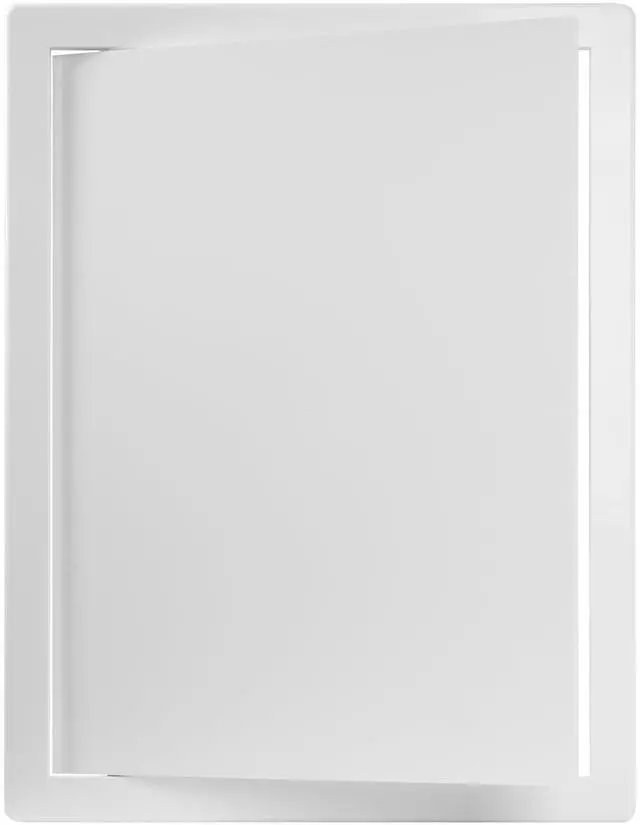 Alt view image 6 of 7 - 12" x 16" White ABS Plastic Plumbing Access Panel - Wall Access Panel for Drywall - Wire Cover for Wall Covering Panels - Electricity, Heating Alarm, Bathroom Ceiling Or Wall Hole Cover