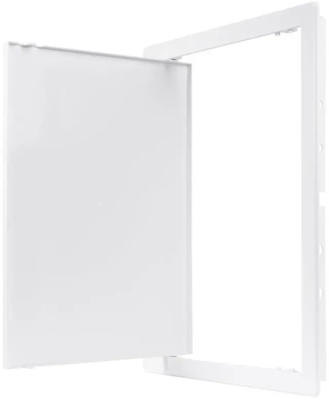 Alt view image 7 of 7 - 12" x 16" White ABS Plastic Plumbing Access Panel - Wall Access Panel for Drywall - Wire Cover for Wall Covering Panels - Electricity, Heating Alarm, Bathroom Ceiling Or Wall Hole Cover