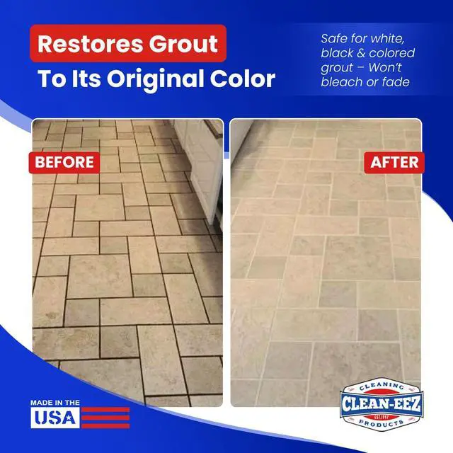 Alt view image 3 of 6 - Clean-eez Grout-eez Super Heavy-Duty Grout Cleaner - Powerful Tile and Floor Stain Remover for Bathroom, Kitchen, and More - 32 oz