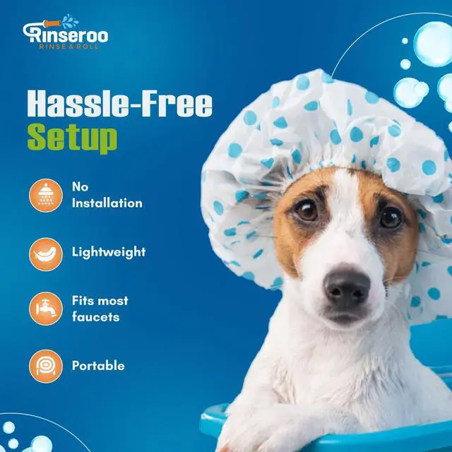 Alt view image 4 of 6 - Slip-On Tub Hose, 5ft Flex Bathtub Faucet Sprayer | As Seen on Shark Tank, Easy Rinse for Pets, Hair & Cleaning, No Installation Needed, Fits Faucets Up to 3" Wide