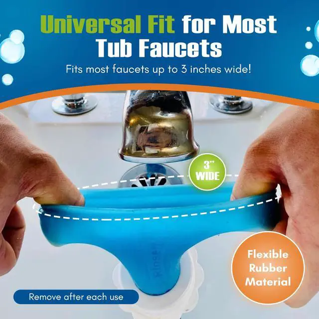 Alt view image 5 of 6 - Slip-On Tub Hose, 5ft Flex Bathtub Faucet Sprayer | As Seen on Shark Tank, Easy Rinse for Pets, Hair & Cleaning, No Installation Needed, Fits Faucets Up to 3" Wide