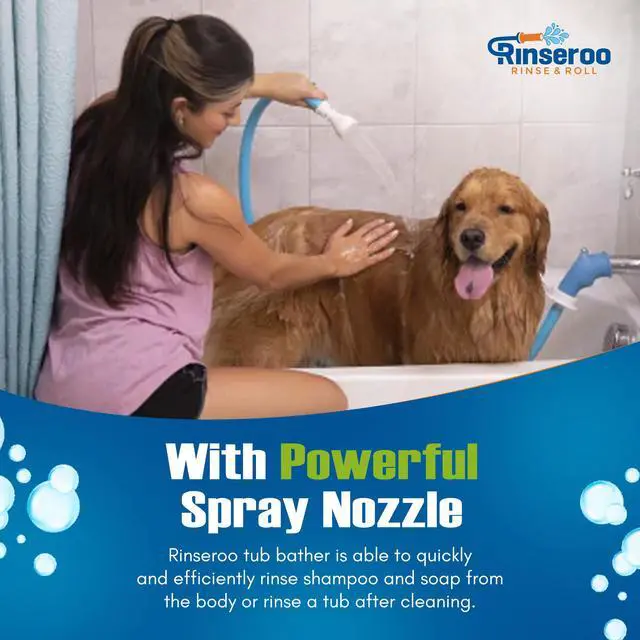Alt view image 6 of 6 - Slip-On Tub Hose, 5ft Flex Bathtub Faucet Sprayer | As Seen on Shark Tank, Easy Rinse for Pets, Hair & Cleaning, No Installation Needed, Fits Faucets Up to 3" Wide