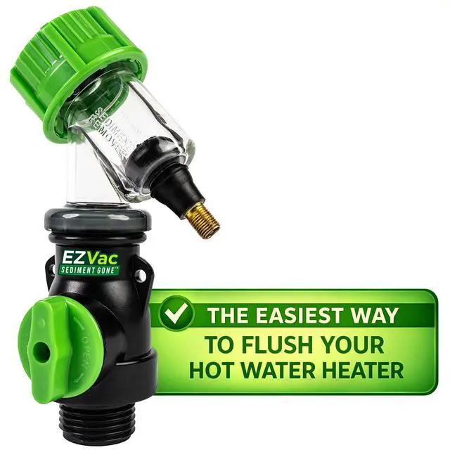 Alt view image 2 of 6 - Water Heater Sediment Removal Tool Flushes, Cleans & Breaks Up Sediment Clogs in Electric or Gas Water Heaters Easy DIY Water Heater Cleaning Tool