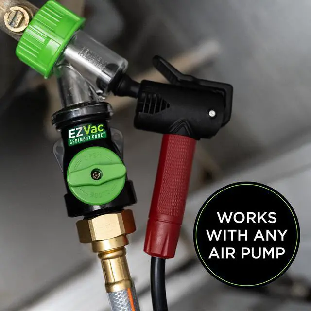 Alt view image 6 of 6 - Water Heater Sediment Removal Tool Flushes, Cleans & Breaks Up Sediment Clogs in Electric or Gas Water Heaters Easy DIY Water Heater Cleaning Tool