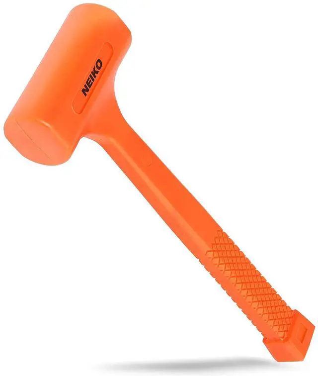 Main image of 02847A 2 LB Dead Blow Hammer, Neon Orange | Unibody Molded | Checkered Grip | Spark and Rebound Resistant