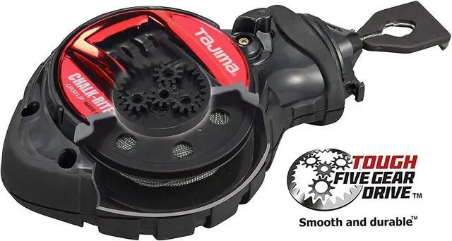 Alt view image 2 of 6 - Chalk Line - Chalk-Rite Jam Free Special Edition Chalk Line with Extra Bold 1mm Snap Line & Five Gear Quick Retrieval - CR301JF-CP