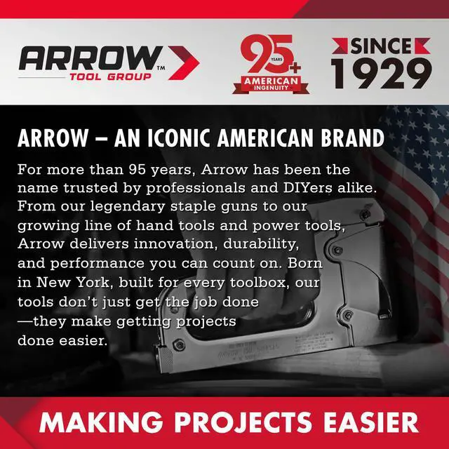 Alt view image 2 of 6 - Arrow Pneumatic Staple Gun, Air Stapler with 3750 Pieces T50 Staples | Oil-Free Upholstery Stapler with T50 1/4", 3/8", 1/2" Staples, Adjustable Exhaust, for Woodworking, Professional, DIY, PT50