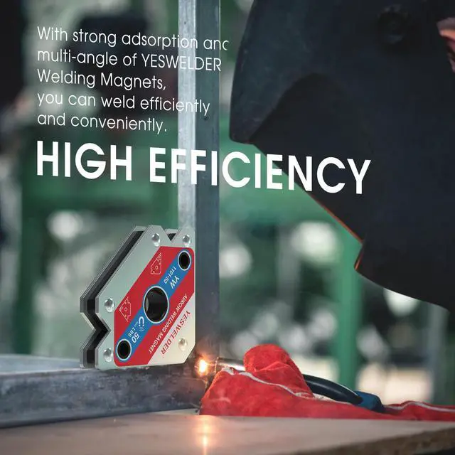 Alt view image 4 of 6 - 4-Pc Welding Magnet Set, 50 lb Holding Power Welding Accessories | magnetic holding support, workpiece positioning, fit-up, assembly