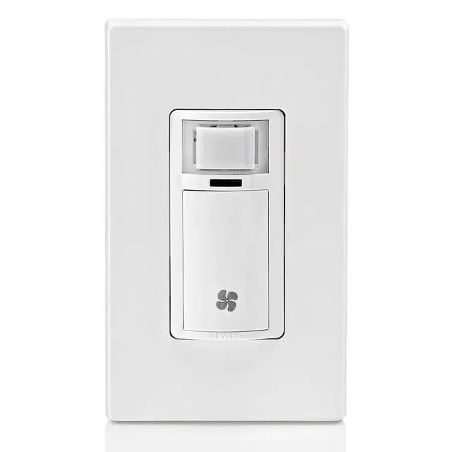 Alt view image 3 of 6 - Humidity Sensor Switch for Bathroom Exhaust Fan, Automate Ventilation, Air Circulation, Moisture Control, ¼ HP, Single Pole, DHS05-1LW, White
