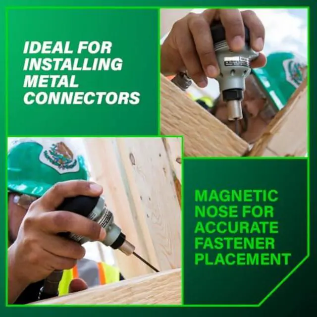 Alt view image 3 of 6 - Palm Nailer, Magnetic Nose 360° Swivel, Joist Hangers, NH90AB | Pneumatic Power Nailers for Connectors, 2-1/2 to 3-1/2 in. Bulk Fasteners, 360-Degree Rotation Air Fitting