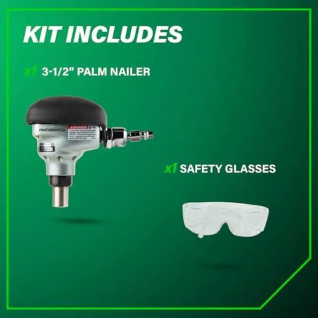 Alt view image 5 of 6 - Palm Nailer, Magnetic Nose 360° Swivel, Joist Hangers, NH90AB | Pneumatic Power Nailers for Connectors, 2-1/2 to 3-1/2 in. Bulk Fasteners, 360-Degree Rotation Air Fitting