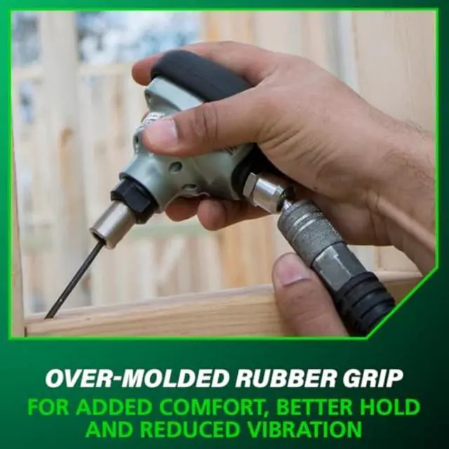 Alt view image 6 of 6 - Palm Nailer, Magnetic Nose 360° Swivel, Joist Hangers, NH90AB | Pneumatic Power Nailers for Connectors, 2-1/2 to 3-1/2 in. Bulk Fasteners, 360-Degree Rotation Air Fitting