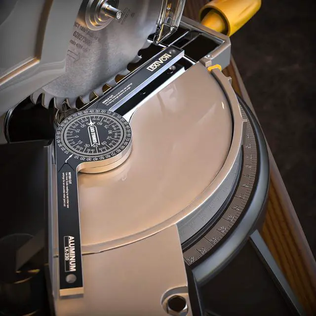 Alt view image 6 of 6 - Aluminum Miter Saw Protractor | 7-Inch Rust Proof Angle Finder Featuring Precision Laser Engraved Scales (LX-230)