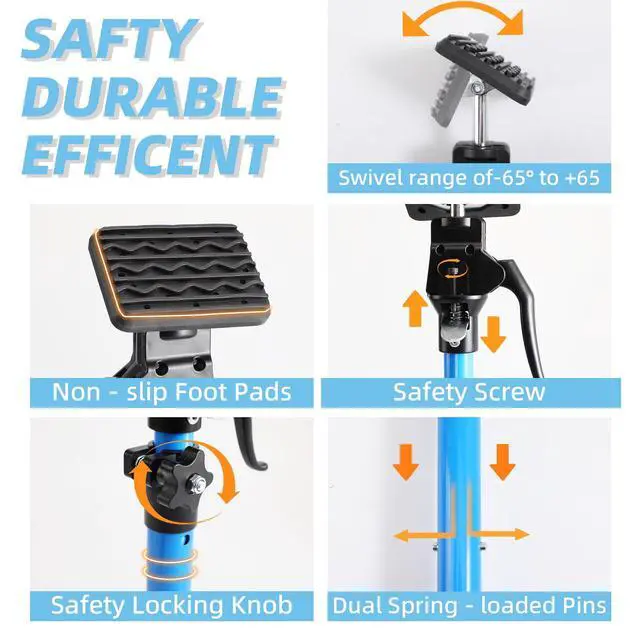 Alt view image 3 of 6 - 2PK High Quality Metal Cabinet Jacks for Installing Cabinets,200LB Load 3rd Hand Support System,Adjustable Support Pole,15.8-23.6 Inches Quick Support Rod,Perfect for Cabinet Installation
