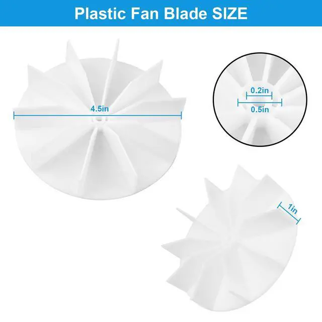 Alt view image 4 of 6 - Universal Bathroom Vent Exhaust Fan Motor Replacement Motors Kit, Fit for Nu-Tone Br-oan Exhaust Vent Fan Motor 120V 50CFM, with Blower Wheel