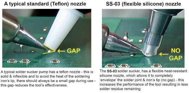 Alt view image 3 of 6 - Solder Sucker Professional Grade Desoldering Pump | Made in Japan, High-Power Suction, Heat Resistant (max. 350)