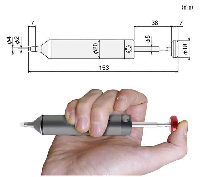 Alt view image 6 of 6 - Solder Sucker Professional Grade Desoldering Pump | Made in Japan, High-Power Suction, Heat Resistant (max. 350)