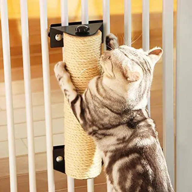 Alt view image 2 of 6 - 1/4 in (6 mm) X 328 Ft (100 Meters) Natural Sisal Hemp Rope Heavy Duty Thick Twine for Cat Scratcher Post Tree, Garden, Binding, Crafts Packing Material