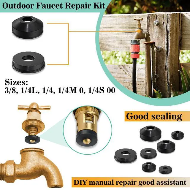 Alt view image 3 of 6 - 158 Pcs Faucet Rubber Washers and Garden Hose Gasket Assortment Kit for Assorted Outdoor Faucets Stem Worn and Plumbing Garden Shower Hose Washer Seal Repair