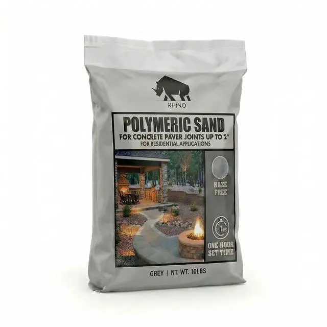 Main image of Rhino Power Bond Plus - Polymeric Sand for Pavers and Stone Joints up to a Maximum of 2 inches. (10 Pound, Slate Gray)