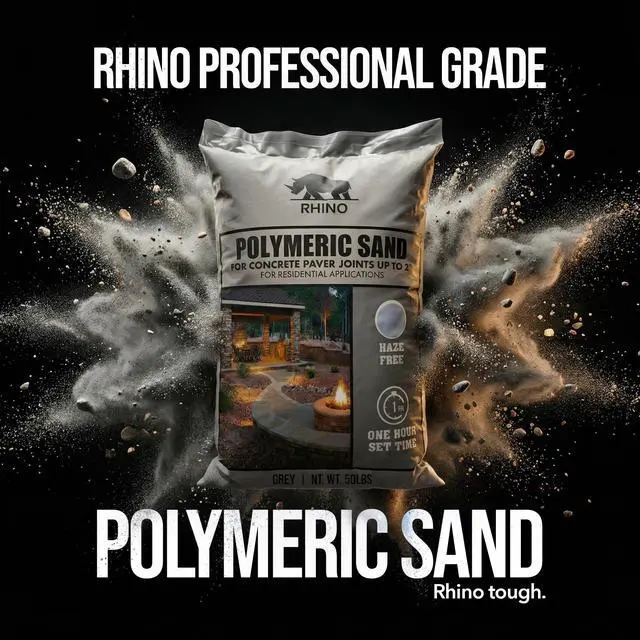 Alt view image 2 of 6 - Rhino Power Bond Plus - Polymeric Sand for Pavers and Stone Joints up to a Maximum of 2 inches. (10 Pound, Slate Gray)
