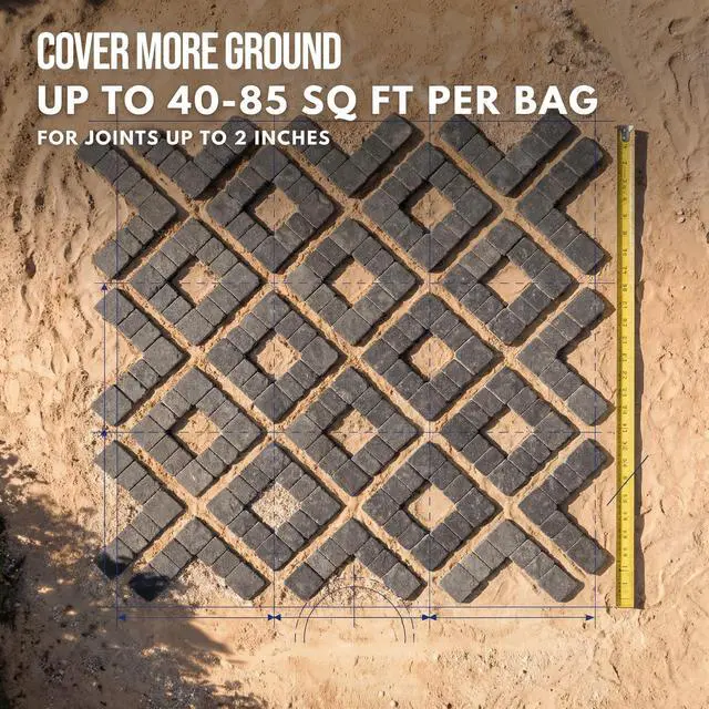 Alt view image 6 of 6 - Rhino Power Bond Plus - Polymeric Sand for Pavers and Stone Joints up to a Maximum of 2 inches. (10 Pound, Slate Gray)