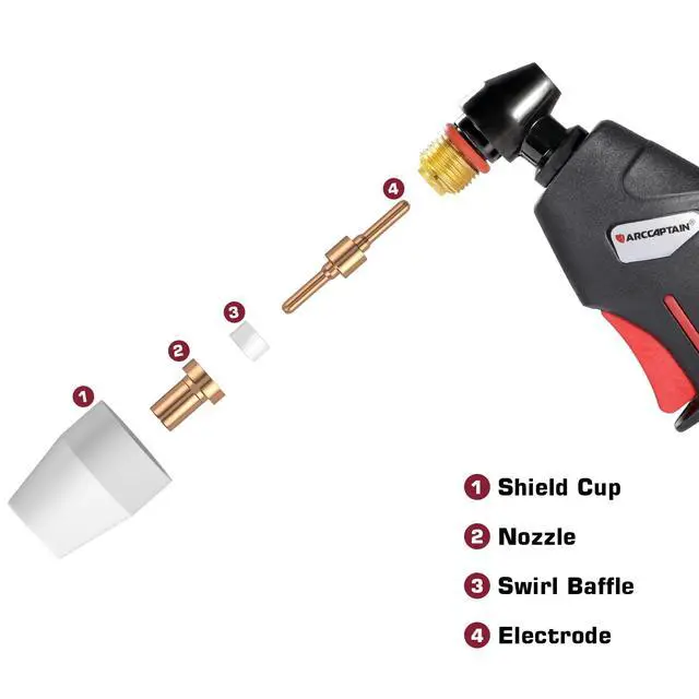 Alt view image 3 of 6 - 110PCS PT31 Plasma Cutting Consumables | Fit CUT-45 CUT-50 CT-312 MIG205MP with Plasma Cutter Torch PT-31 JG-40 LG-40