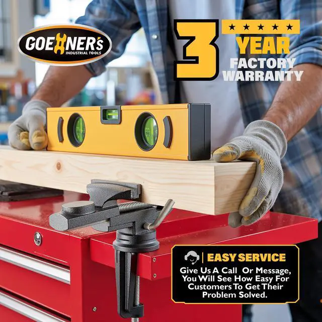 Alt view image 5 of 6 - Table Vise or Bench Vise 3.2 Inch, 360° Swivel Clamp-On Vise Portable Home Vice with Large Anvil for Woodworking, Cutting Conduit, Drilling, Metalworking
