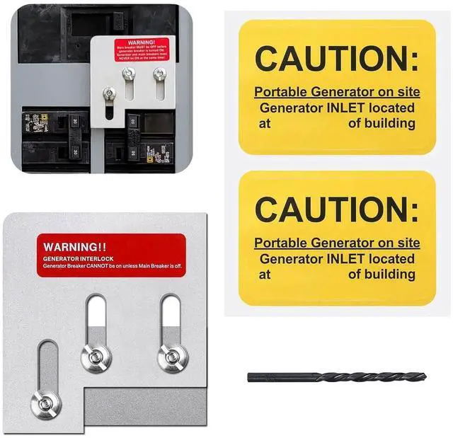 Main image of Generator Interlock Kit Compatible with Square D QO or Homeline 150 or 200 amp panels. 1 3/8 inches Spacing between main and generator breaker, Professional and Interlock Kit (SD200A)