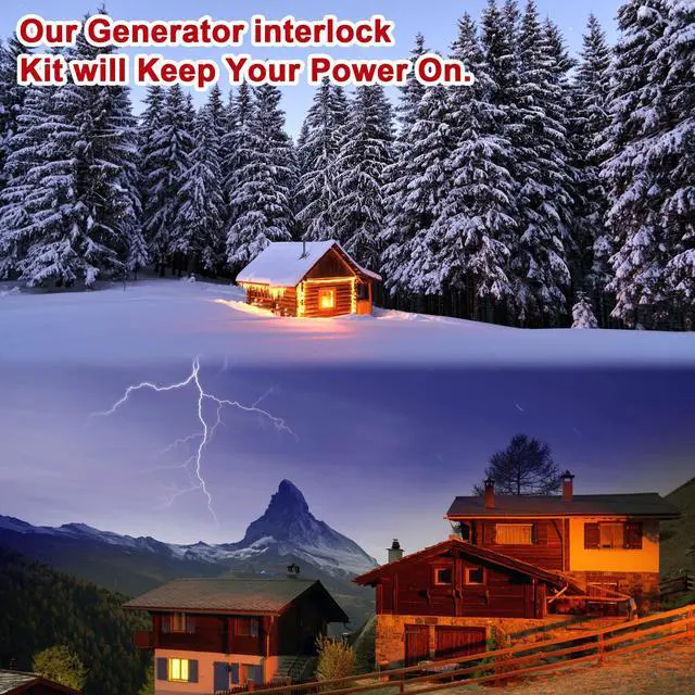 Alt view image 6 of 6 - Generator Interlock Kit Compatible with Square D QO or Homeline 150 or 200 amp panels. 1 3/8 inches Spacing between main and generator breaker, Professional and Interlock Kit (SD200A)