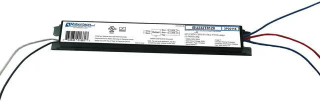 Main image of Robertson ISU232T8120 (3P20116) Electronic Fluorescent Ballast, for 1 or 2 T8 Fluorescent Lamps Between 17W-32W (F17T8 Through F32T8) or 1 F40T8 Lamp, Instant Start, 120V (Qty 1)