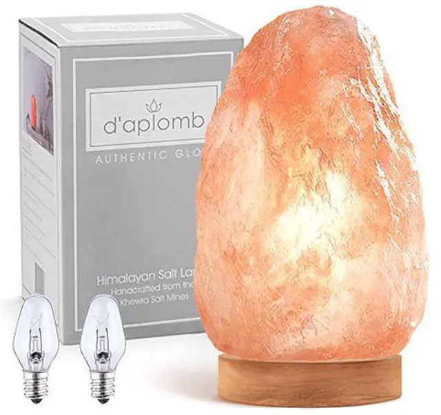 Main image of Natural Himalayan Salt Lamp;Large Hand Carved Natural Chunk | 100% Authentic Pink Crystal Rock Salt from Himalayan Mountains; Dimmer Cord; 12 lbs