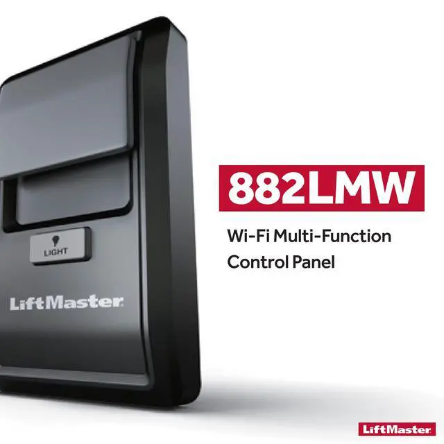 Alt view image 3 of 6 - 882LMW - ONLY Compatible with Security+ 2.0 Garage Door Openers - WiFi Supported Garage Door Control Panel -Wired Connection Required for Power Source