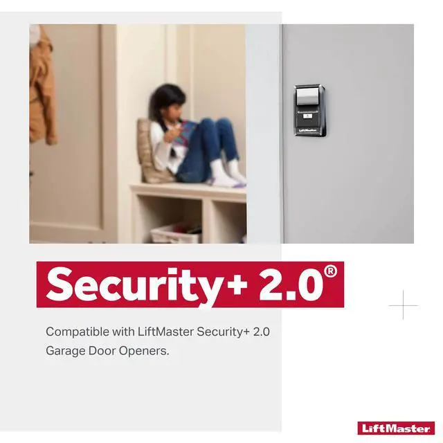 Alt view image 4 of 6 - 882LMW - ONLY Compatible with Security+ 2.0 Garage Door Openers - WiFi Supported Garage Door Control Panel -Wired Connection Required for Power Source
