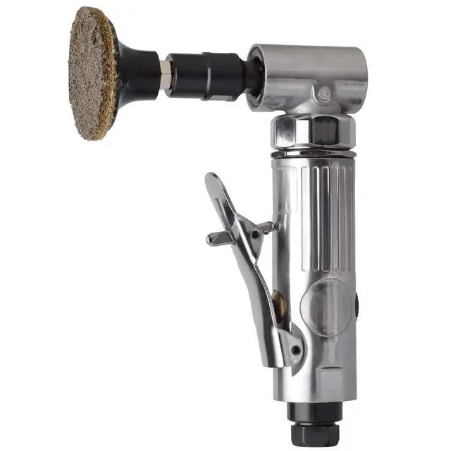 Alt view image 5 of 6 - 1/4 inch angle air die grinder with 22 pcs 2-inch quick change sanding discs, polished color angle pneumatic die grinder, air die grinder kit