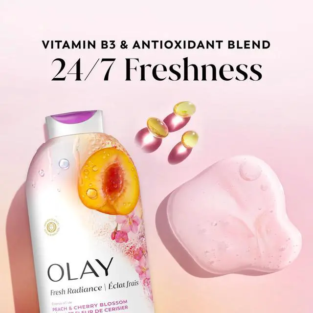 Alt view image 3 of 7 - "Fresh & Radiant" variant; provides all-day skin care, leaving the skin visibly radiant; formulated with plant-based cleansing ingredients, Vitamin B3, and antioxidants; suitable for all skin types; f