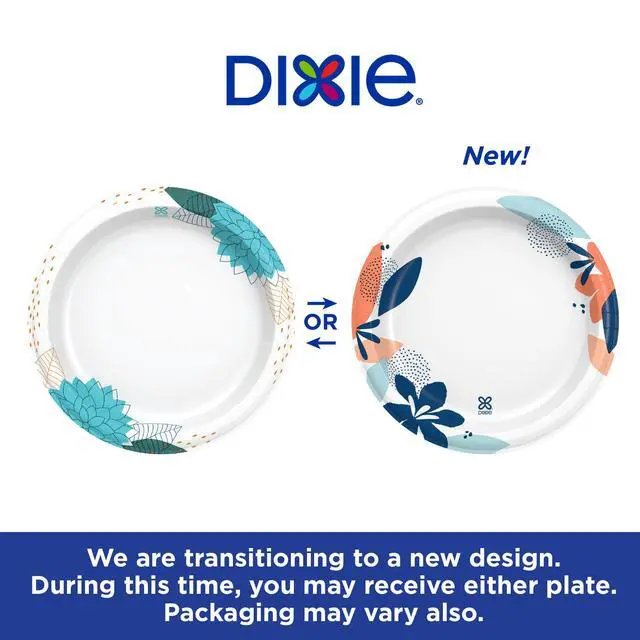 Alt view image 3 of 7 - Large 10-inch paper plates2x stronger*, microwave-safe, leak-resistant, and cut-resistant; disposable plates suitable for everyday breakfast, lunch, and dinner; 54-count (2 packs).