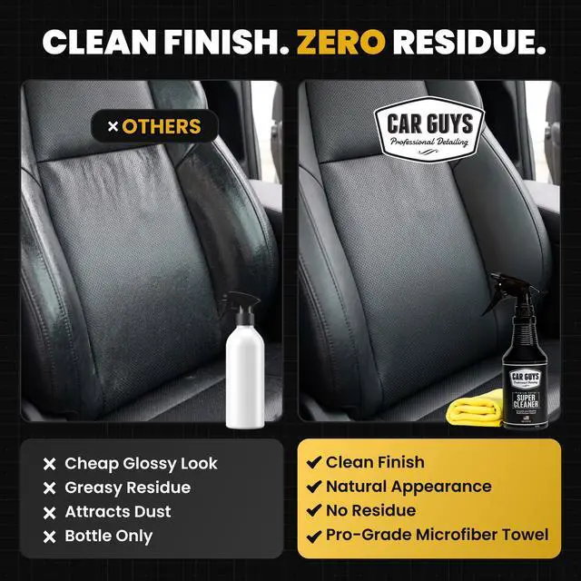 Alt view image 7 of 7 - Powerful Automotive Interior Cleaner | Stain Remover for Car Seats, Carpets, Upholstery, and Leather | 18 oz Kit (Microfiber Towel Included)