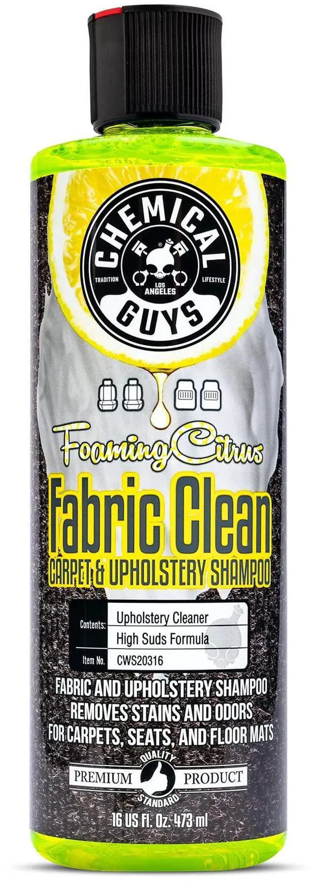 Main image of Citrus Foam Fabric & Carpet Cleaner (for seats and floor mats), 16 oz.