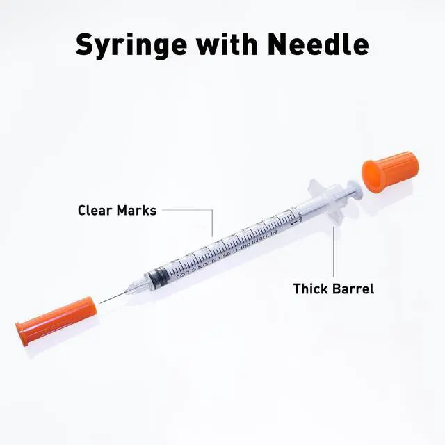 Alt view image 5 of 7 - 1mL 31G 5/16-inch syringe, individually packaged (pack of 100)