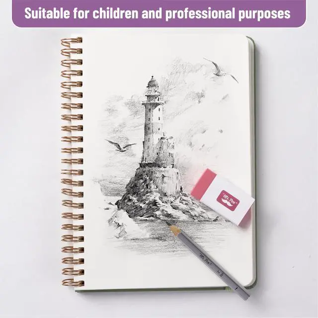 Alt view image 6 of 6 - Erasers, 20 pieces per pack, large erasers, leave no marks | Large latex-free erasers, suitable for school, office, art sketching, homework, exams, clean and traceless corrections.