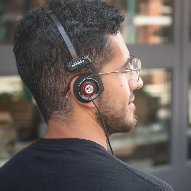 Alt view image 7 of 7 - Porta Pro Utility On-Ear Headphones, Stealth Grey Interchangeable Cord | Detachable Cord System, Collapsible Design