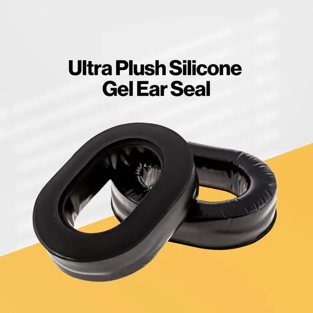 Alt view image 2 of 6 - Ultra Plush Silicone Gel Ear Seals Ear Pads Replacement for Aviation Headset, Racing, Gaming, Safety Style Headsets (Sold in Pairs)