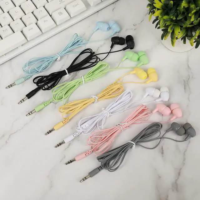 Alt view image 7 of 7 - Kids Earbuds Bulk 30 Pack Macaron Colors Mixed, Wholesale Durable Earphones in-Ear Headphones Perfect for Schools Classroom Students Teens Children Gift and Adult