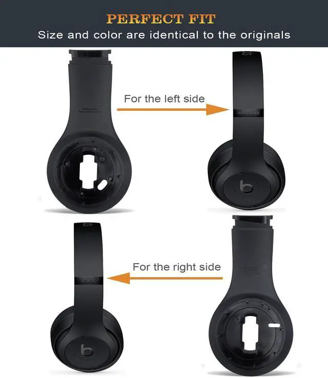 Alt view image 3 of 7 - Studio 3 Inside Panel Studio3 Replacement Parts Inner Earphone Shell Accessories Compatible with Beats by Dr. Dre Studio3/A1914 Studio 2 Wireless/B0501 Headphones (Matte Black)